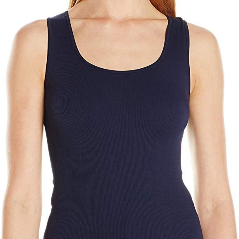 Women's Original Seamless Ribbed Navy Tank Top